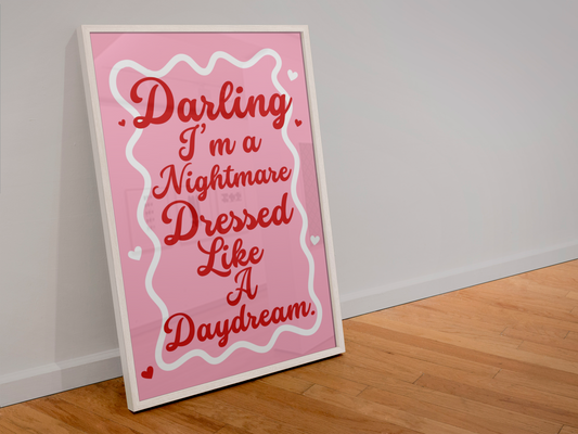 Taylor Swift Inspired Blank Space Art Print
